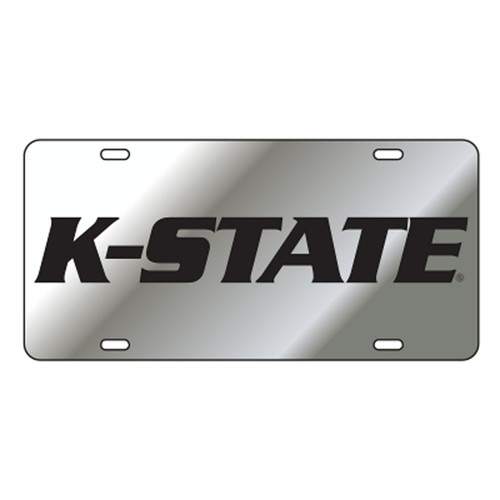 Kansas State TAG (LASER SILVER BLACK K-STATE (21058))