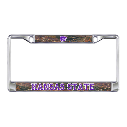 Kansas State Plate_Frame (DOMED CAMO KSU PLATE FRAME (21131))