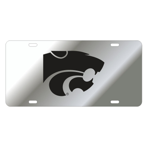 Kansas State TAG (LASER SILVER BLACK CAT (21052))