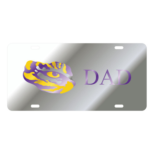 LSU TAG (LASER SIL TIGER EYE DAD TAG (37310))