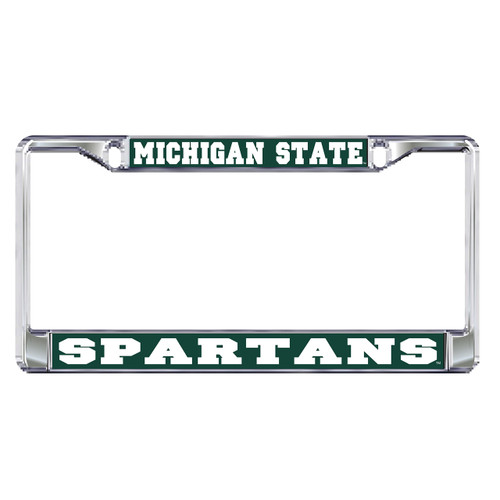 Michigan State Plate Frame (DOMED MI STATE SPARTANS FRAME (16543))