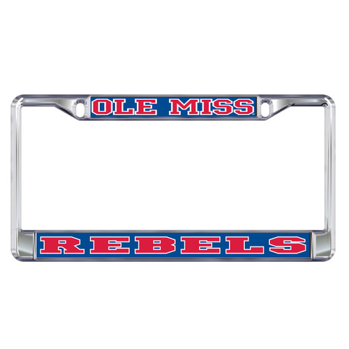 Mississippi Plate Frame (DOMED OLE MISS METAL PLATE FRA (24073))