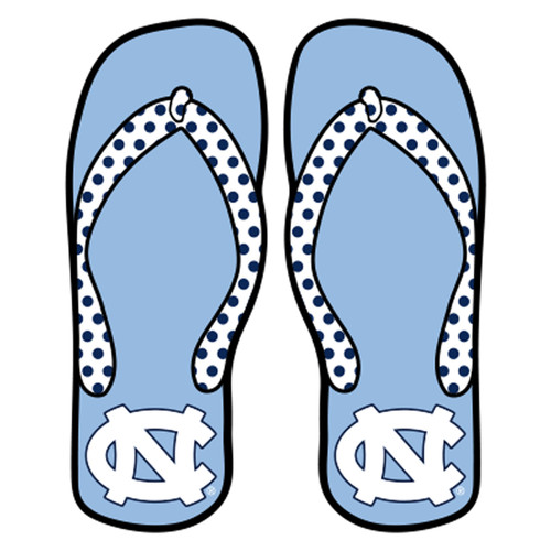 North Carolina Plate_Frame (UNC FLIP FLOP DECAL 4" (30154))