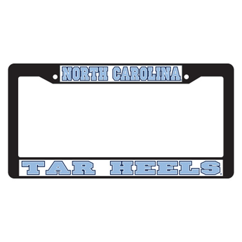 North Carolina Plate_Frame (BLACK PLATE FRAME NC TAR HEELS (30094))