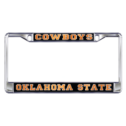 Oklahoma State Plate_Frame (MIRROR DOMED OSU PLATE FRAME (21594))