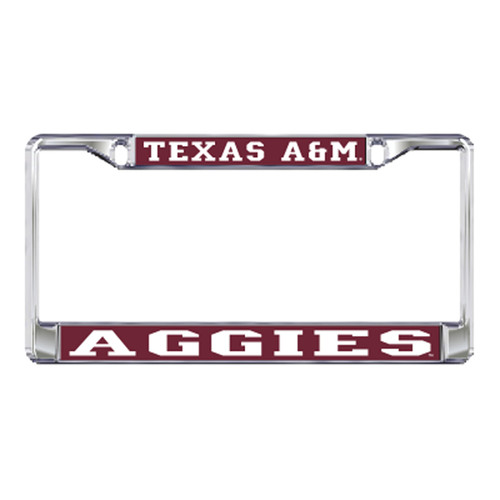 Texas A&M Plate_Frame (DOMED TEXAS A&M AGGIE MTL FRAM (10238))