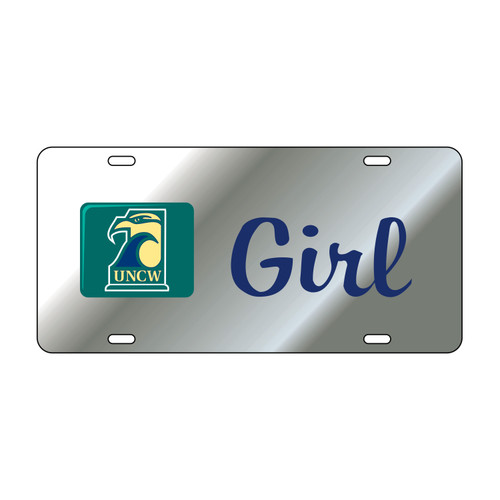 North Carolina-Wilmington TAG (LASER SIL/BLU UNCW GIRL TAG (42646))