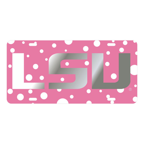 LSU TAG (LASER PINK POLKA DOT LSU TAG (37391))