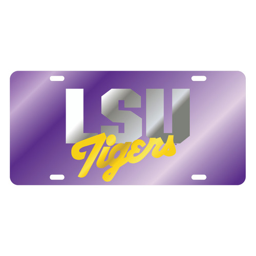 LSU TAG (LASER PUR/SIL/YEL LSU TIGERS (37014))