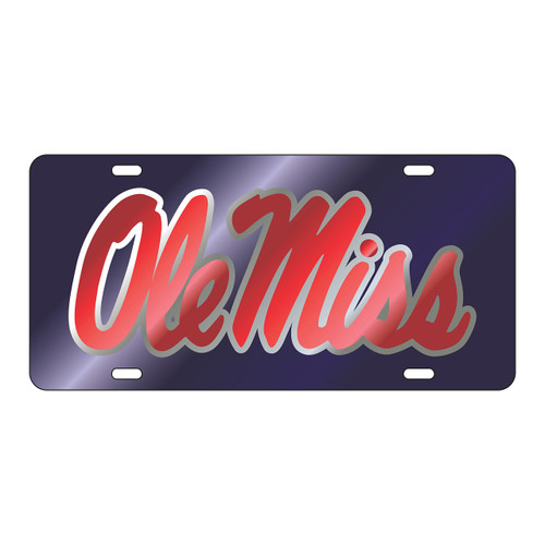 Mississippi Tag (LASER NAVY/SIL/RED OLE MISS (24058))