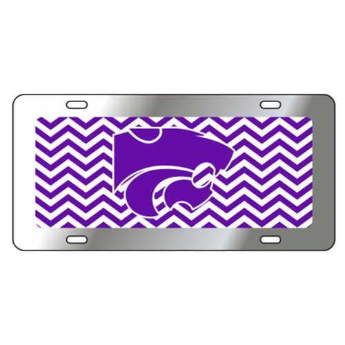 Kansas State TAG (CHEVRON STRIPE KSU CAT TAG (21239))