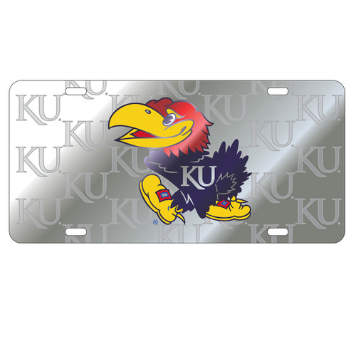 Kansas Tag (LASER JAYHAWK SATIN SYM BACK (19110))