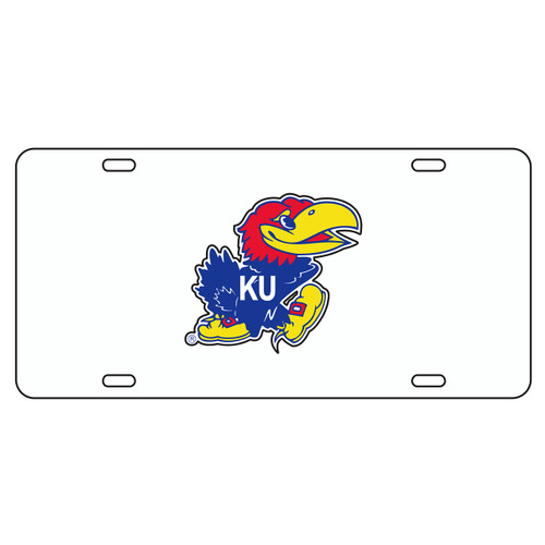 Kansas Tag (WHITE REFL JAYHAWK TAG (19001))