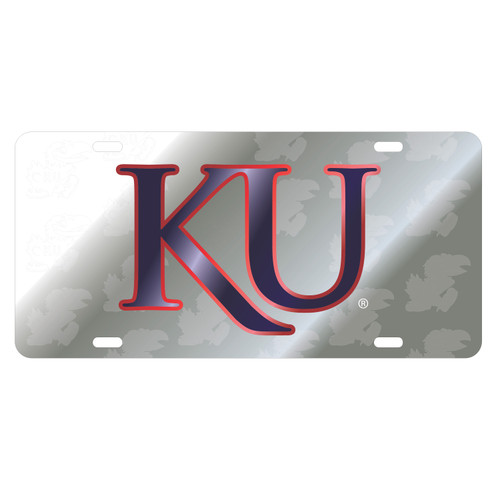 Kansas Tag (LASER KU SATIN SYMBOL BACK TAG (19098))