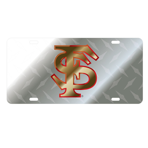 Florida State Seminoles Tag (LASER SIL/RED/GLD FS DIA TAG (17272))