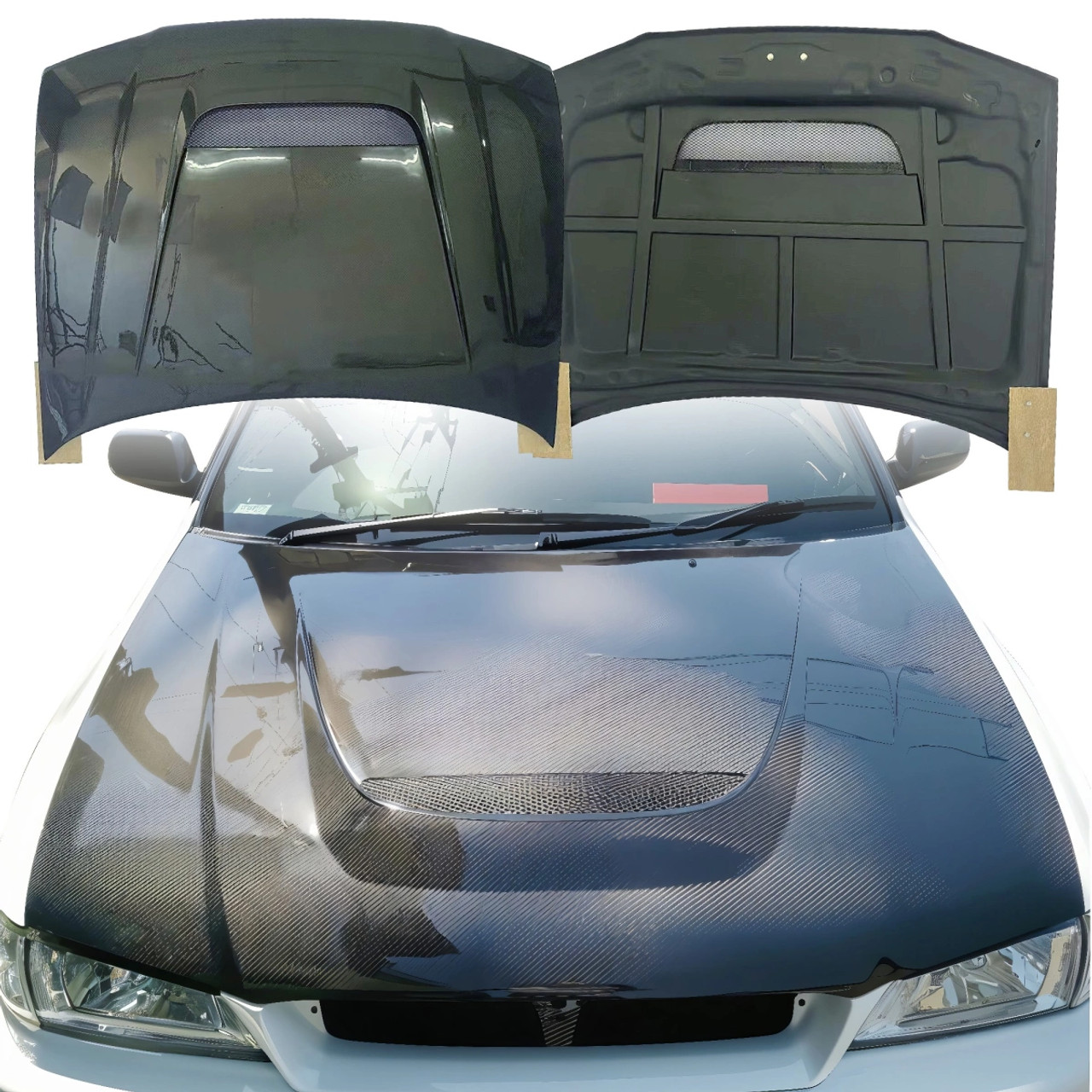 Fits 95-01 Subaru Impreza Black Headlights+Corner Turn