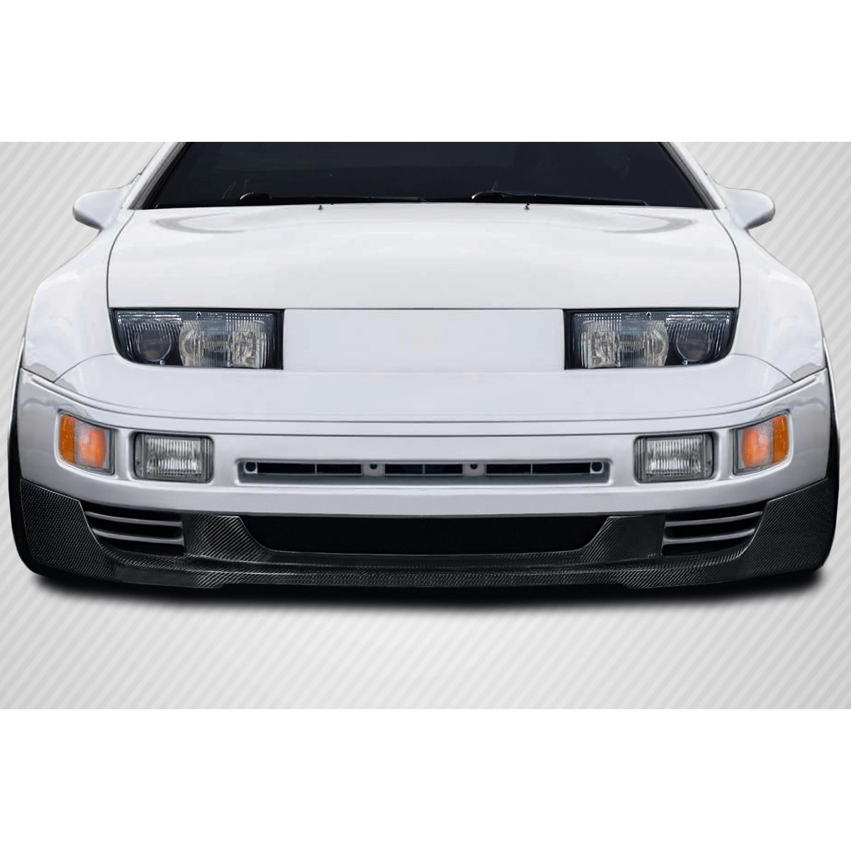90-96 Nissan 300ZX Z32 Turbo T Front Lip Spoiler Air Dam | Carbon