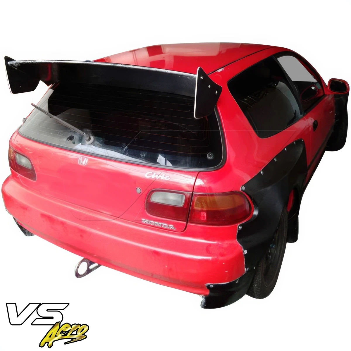 VSaero FRP TKYO Wide Body Kit W Wing 13pc > Honda Civic Eg 1992 1995 3dr Hatchback Vsaero 108728