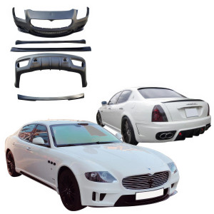 VSaero FRP WAL Body Kit 5pc /w Wing for Maserati Quattroporte 2009-2012 - image 1 VSaero FRP WAL Body Kit 5pc /w Wing for Maserati Quattroporte 2009-2012 - image 1