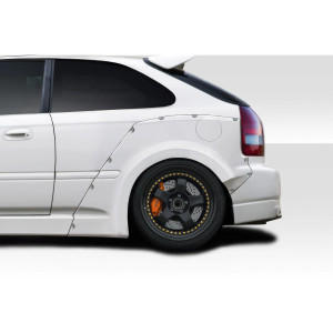 1996-2000 Honda Civic HB Duraflex MMR Rear Fender Flares  (+60mm) - 3 Piece - image 1