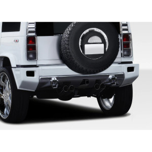 2003-2009 Hummer H2 Duraflex BR-N Rear Add Ons Spat Bumper Extensions - 1 Piece - image 1