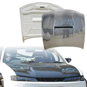 Carbon Fiber MSPO Hood > Nissan 240SX (S14) 1997-1998 - image 1