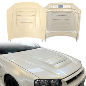FRP NISM N1 Hood > Nissan Skyline (R34) GTR 1999-2002 - image 1