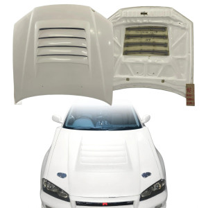 FRP NISM N1 Hood > Nissan Skyline (R34) GTR 1999-2004 - image 1