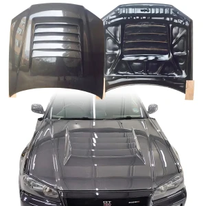 Carbon Fiber NISM N1 Hood > Nissan Skyline (R34) GTR 1999-2002 - image 1