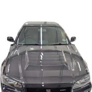ModeloDrive Carbon Fiber NISM N1 Hood > Nissan Skyline (R34) GTR 1999-2004 - image 1