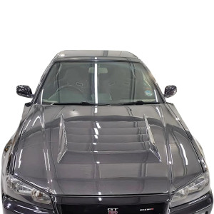 ModeloDrive Carbon Fiber NISM N1 Hood > Nissan Skyline (R34) GTR 1999-2004 - image 1 ModeloDrive Carbon Fiber NISM N1 Hood > Nissan Skyline (R34) GTR 1999-2004 - image 1