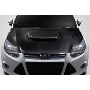 2012-2014 Ford Focus Ram Air Carbon Fiber Hood - image 1