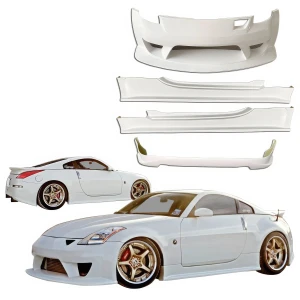 FRP JVIZ Type-N Body Kit 4pc > Nissan 350Z (Z33) 2003-2008 - image 1