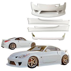 ModeloDrive FRP JVIZ Type-N Body Kit 4pc > Nissan 350Z (Z33) 2003-2008 - image 1