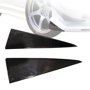 Carbon Fiber VOLT Triangle Bumper Trim > Mitsubishi Evolution EVO8 EVO9 2003-2006 - image 1