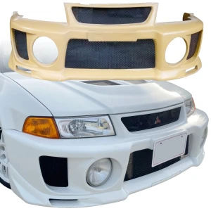 FRP EVO5 Wide Body Front Bumper > Mitsubishi Evolution EVO5 EVO6 1998-2001 - image 1