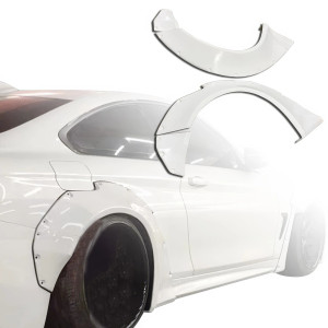ModeloDrive FRP LBPE Wide Body Fenders (rear) 4pc > BMW 4-Series (F32) 2014-2020 > 2dr Coupe - image 1