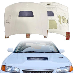 FRP EVO4 Hood > Mitsubishi Evolution EVO4 1997-1997> 4dr - image 1