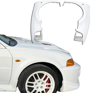 FRP EVO5 Wide Body Fenders (front) > Mitsubishi Evolution EVO5 EVO6 1998-2001 - image 1