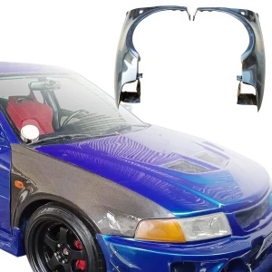Carbon Fiber EVO5 Wide Body Fenders (front) > Mitsubishi Evolution EVO5 EVO6 1998-2001> 4dr - image 1