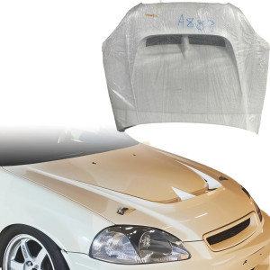 FRP MONS Hood > Honda Civic (EK9) 1996-1998 > 2/3/4-Door - image 1