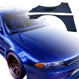 VSaero FRP TKYO Wide Body Fender Flares (front) 65mm > Nissan Skyline (R33) GTR 1995-1998 > 2dr Coupe - image 1