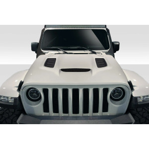 2018-2025 Jeep Wrangler JL Gladiator JT Vortex Look Hood - 1 Piece - image 1