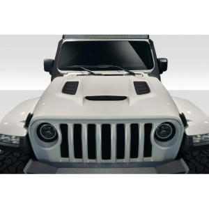 2018-2025 Jeep Wrangler JL Gladiator JT Vortex Look Hood - 1 Piece - image 1