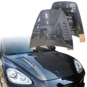 ModeloDrive Carbon Fiber MASO Hood > Porsche Cayenne (958) 2011-2014 - image 1