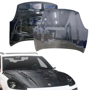 Carbon Fiber MASO Hood > Porsche Cayenne (958) 2015-2018 - image 1