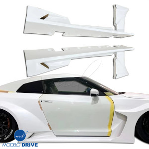 FRP LBPE SE Wide Body Side Skirts > Nissan GT-R GTR (R35) 2009-2016 - image 1