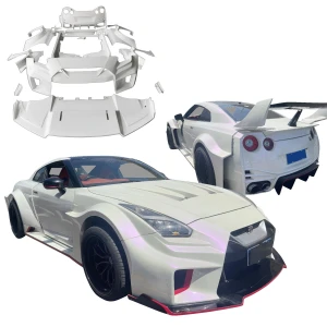 FRP LBPE SE Wide Body Kit w Wing > Nissan GT-R GTR (R35) 2009-2016 - image 1