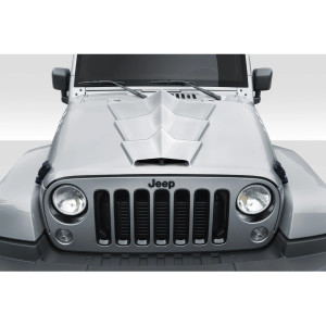 2007-2018 Jeep Wrangler JK Duraflex Tyrano Hood - 1 Piece - image 1