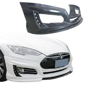 FRP KKR Front Lip Valance > Tesla Model S 2012-2015 - image 1